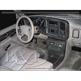 B & I Fender Dash Panel Trim 3D017A3SDE