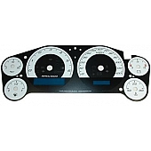 US Speedo Gauge Face Overlay - White Daytime Color/ Black Letter Color - 9001200730