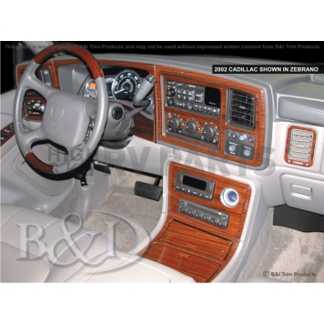 B & I Fender Dash Panel Trim WD481ASZBO