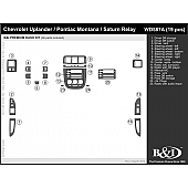 B & I Fender Dash Panel Trim WD587ADET