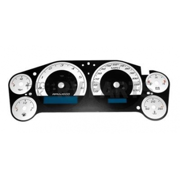 US Speedo Gauge Face Overlay - White Daytime Color/ Black Letter Color - 900120073M