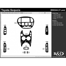B & I Fender Dash Panel Trim 3D022A4DCF