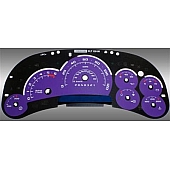 US Speedo Gauge Face Overlay - Purple Daytime Color/ White Letter Color - SS1200647