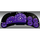 US Speedo Gauge Face Overlay - Purple Daytime Color/ White Letter Color - SS1200647D