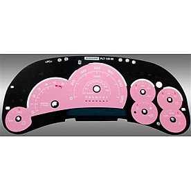 US Speedo Gauge Face Overlay - Pink Daytime Color/ White Letter Color - SS1200648