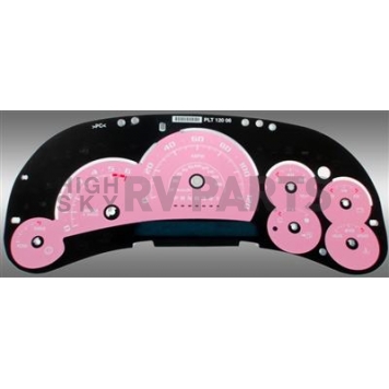 US Speedo Gauge Face Overlay - Pink Daytime Color/ White Letter Color - SS1200648