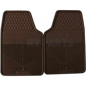 Highland Floor Mat - Multi-Fit Tan Rubber Set of 2 - 4402500
