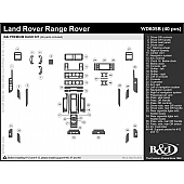 B & I Fender Dash Panel Trim WD605BDRRM
