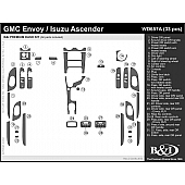 B & I Fender Dash Panel Trim WD657ARBA
