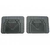 Husky Liner Floor Mat - Multi-Fit Gray TPE - Thermoplastic Elastomer Set of 2 - 52032