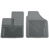 Husky Liner Floor Mat - Direct-Fit Gray TPE - Thermoplastic Elastomer Set of 2 - 51142