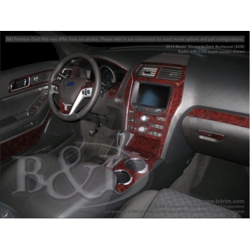 B & I Fender Dash Panel Trim WD1020ASDB-1