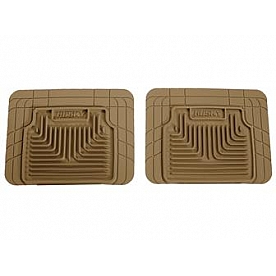 Husky Liner Floor Mat - Multi-Fit Tan TPE - Thermoplastic Elastomer Set of 2 - 52033