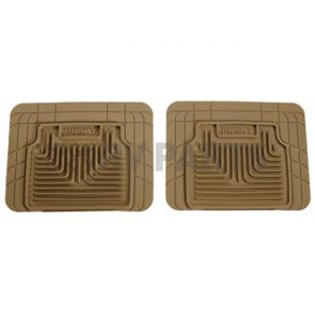 Husky Liner Floor Mat - Multi-Fit Tan TPE - Thermoplastic Elastomer Set of 2 - 52033