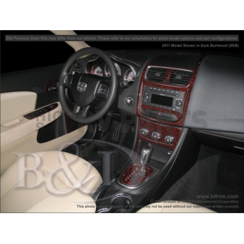 B & I Fender Dash Panel Trim WD1034BRBA-1