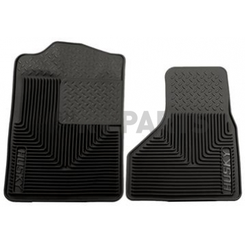 Husky Liner Floor Mat - Direct-Fit Black TPE - Thermoplastic Elastomer Set of 2 - 51201