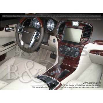 B & I Fender Dash Panel Trim WD1038BCF1