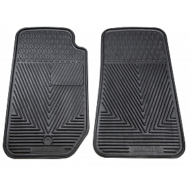 Highland Floor Mat - Multi-Fit Black Rubber Set of 2 - 4602900