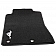 Ford Performance Floor Mat - Direct-Fit Black Silver Pony Logo Carpet Set of 2 - M13086MF