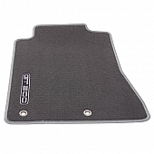Ford Performance Floor Mat - Direct-Fit Gray GT500 Logo Carpet Set of 2 - M13086MG