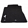 Ford Performance Floor Mat - Direct-Fit Black Silver Pony Logo Carpet Set of 2 - M13086MH