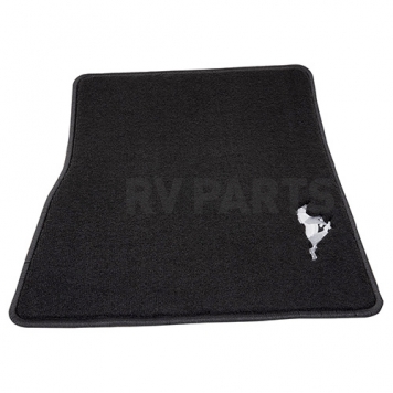 Ford Performance Floor Mat - Direct-Fit Black Silver Pony Logo Carpet Set of 2 - M13086MH-1