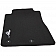 Ford Performance Floor Mat - Direct-Fit Black Silver Pony Logo Carpet Set of 2 - M13086MN