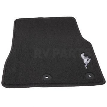 Ford Performance Floor Mat - Direct-Fit Black Silver Pony Logo Carpet Set of 2 - M13086MN-1