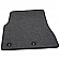 Ford Performance Floor Mat - Direct-Fit Black Silver Pony Logo Carpet Set of 2 - M13086MN