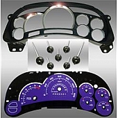 US Speedo Gauge Face Overlay - Purple Daytime Color/ White Letter Color - PLK0637