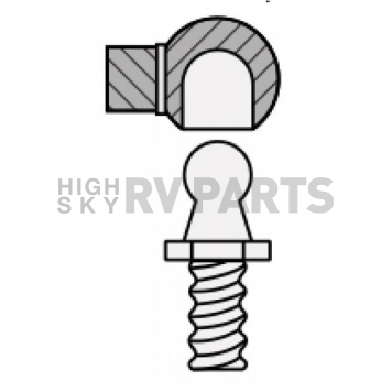 Hatchlift Multi Purpose Lift Support End Fitting ENDF13-1