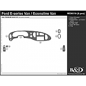 B & I Fender Dash Panel Trim WD651ASDB