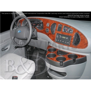B & I Fender Dash Panel Trim WD651CSDB-1