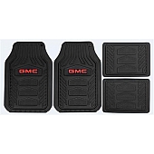Plasticolor Floor Mat - Universal Rubber Red GMC Logo Set of 4 - 001665R01