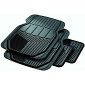 Rubber Queen Floor Mat - Cut-To-Fit Rubber Beige Set of 4 - 70773