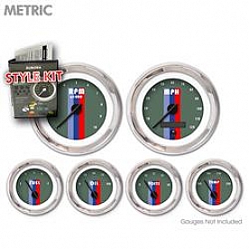 Aurora Instuments Gauge Face Overlay - Fiber Ash Daytime Color/ White Letter Color - 5180