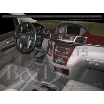 B & I Fender Dash Panel Trim WD1012ASDB