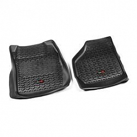 Rugged Ridge Floor Mat - Molded Fit Plastic Black Set of 2 - 8290207