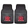 Fan Mat Floor Mat - Universal Fit Black Vinyl Set of 2 - 21645