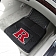 Fan Mat Floor Mat - Universal Fit Black Vinyl Set of 2 - 21645