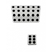 Putco Accelerator and Brake Pedal Pad Set Aluminum Track Design - 932220
