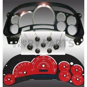 US Speedo Gauge Face Overlay - Purple Daytime Color/ White Letter Color - PLK0547