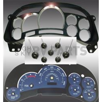 US Speedo Gauge Face Overlay - Purple Daytime Color/ White Letter Color - PLK0547D