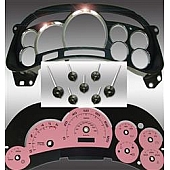 US Speedo Gauge Face Overlay - Pink Daytime Color/ White Letter Color - PLK0548