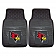 Fan Mat Floor Mat - Universal Fit Black Vinyl Set of 2 - 13291