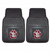 Fan Mat Floor Mat - Universal Fit Black Vinyl Set of 2 - 13574
