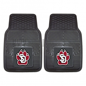 Fan Mat Floor Mat - Universal Fit Black Vinyl Set of 2 - 13574