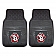 Fan Mat Floor Mat - Universal Fit Black Vinyl Set of 2 - 13574