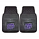 Fan Mat Floor Mat - Universal Fit Black Vinyl Set of 2 - 13575