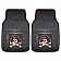 Fan Mat Floor Mat - Universal Fit Black Vinyl Set of 2 - 13918